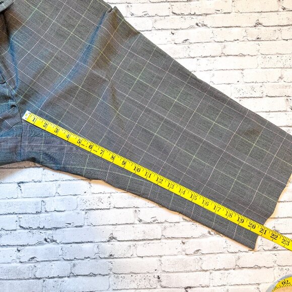 Style & Co Women's Plaid Gray Stretch Cropped Wide-Leg Pants Size 14 - Picture 8 of 11